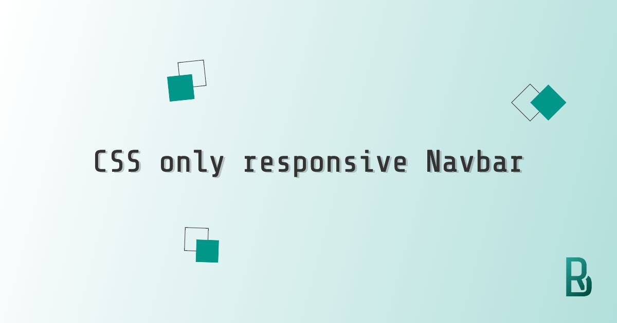CSS only responsive Navbar